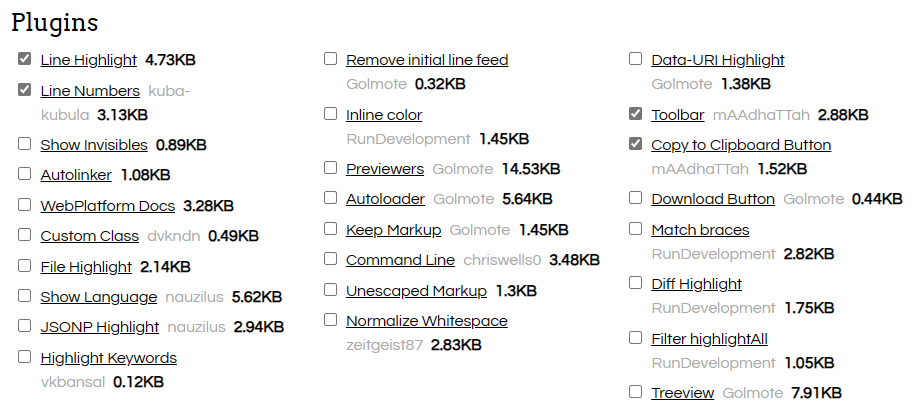 Prism.jsプラグイン